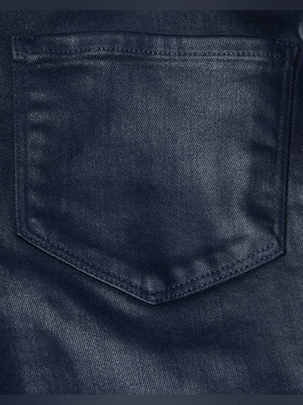 L’AGENCE NWT Women’s Clayton Midnight Coated Wide-Leg High Rise Jeans Size 28